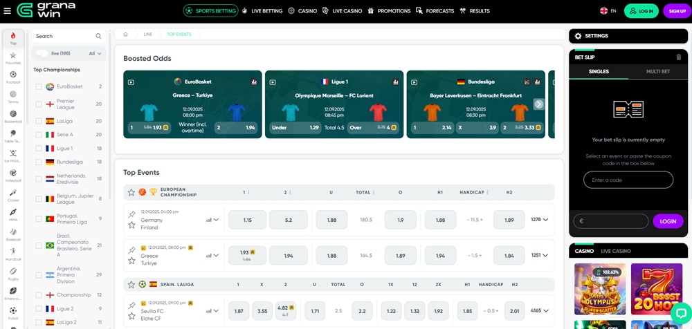 GranaWin sportsbook