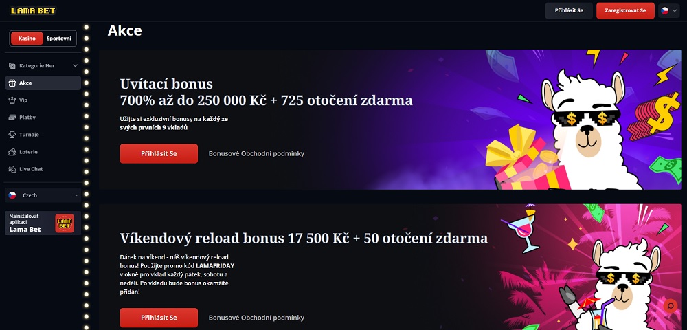 Lamabet free spins září 2025 náhled