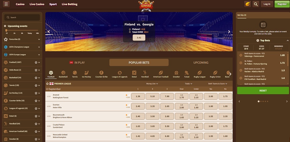 My Empire sportsbook