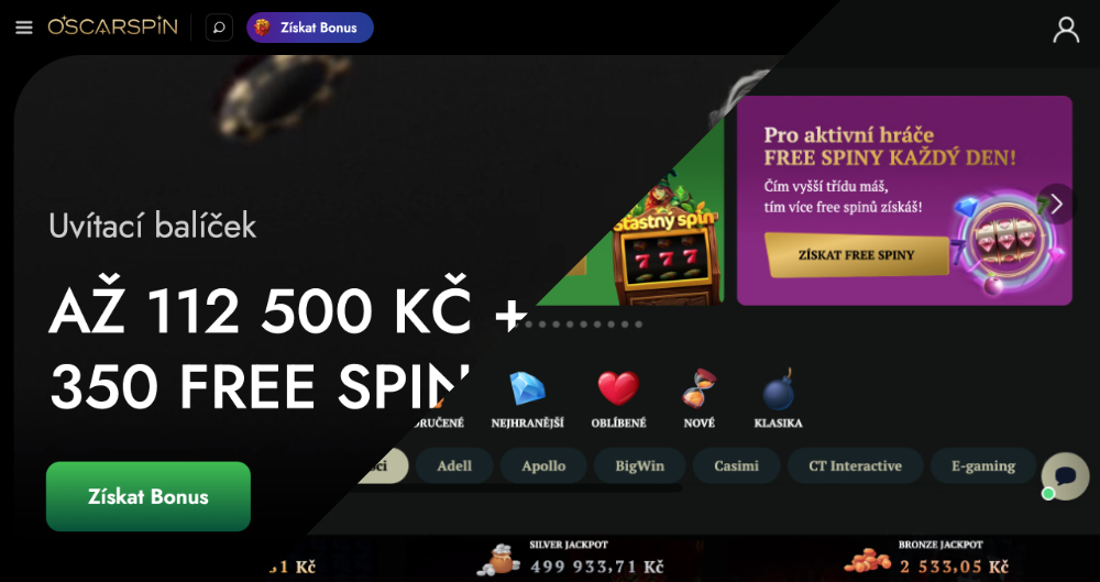 TOP 5 důvodů, proč je Oscarspin lepší volbou než Casino Kartáč