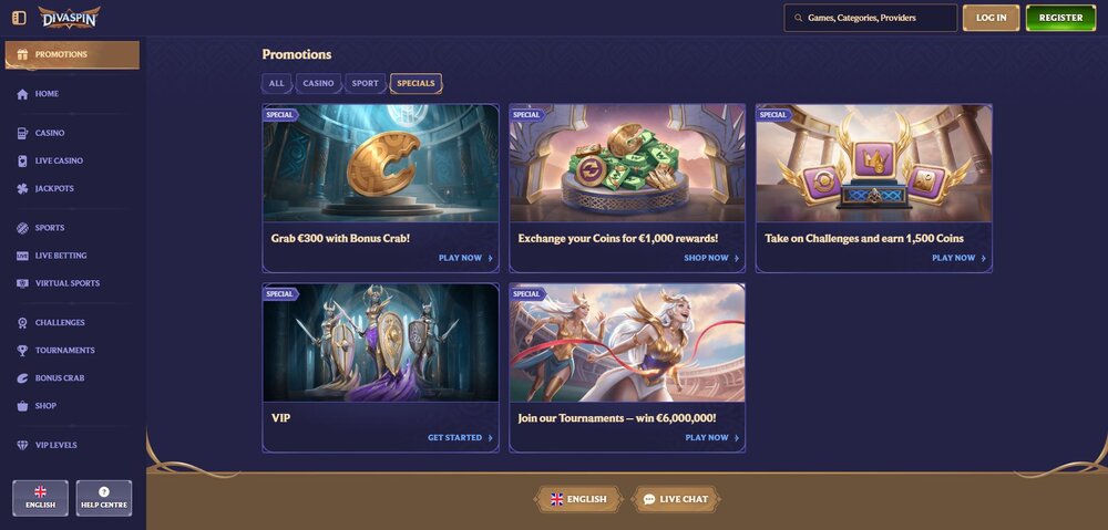 divaspin special offers