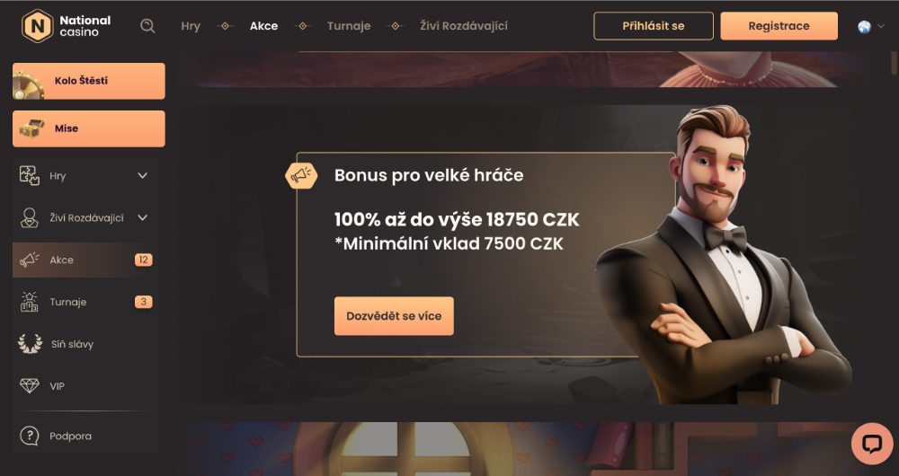 Říjnová nabídka bonusů v National Casino