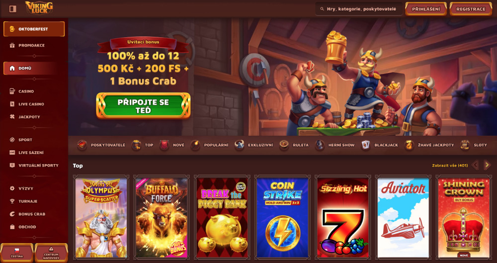 VikingLuck casino náhled