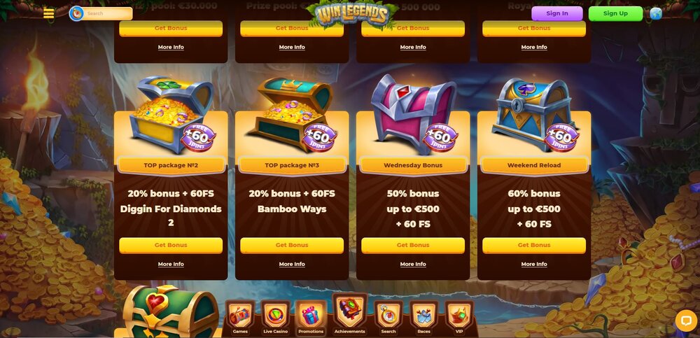 winlegends promoakce s free spiny v září