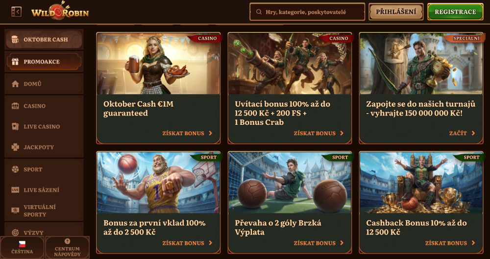 Jak získat bonusy v casinu Wild Robin?