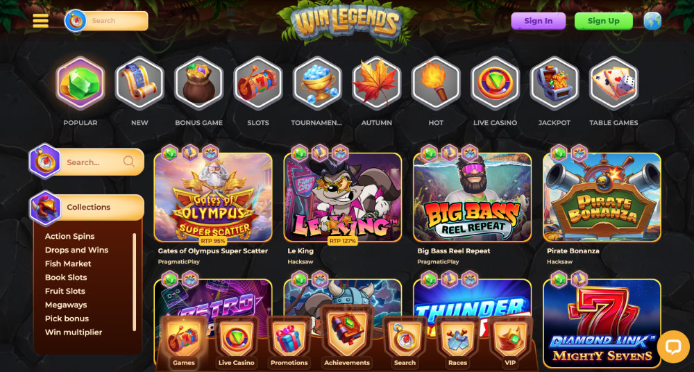 WinLegends TOP 10 výherní automaty pro podzim 2025