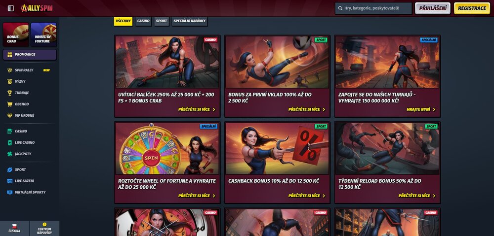 allyspin promoakce s free spiny