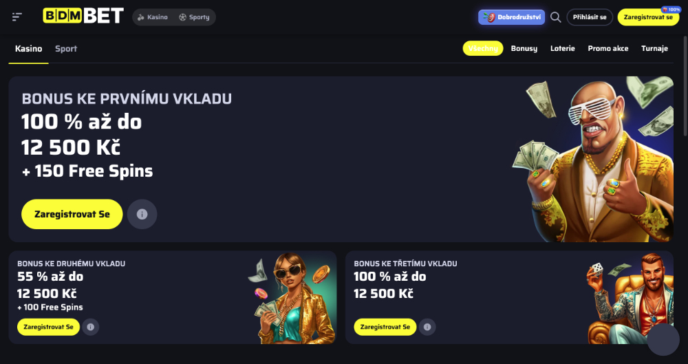 Bdmbet bonusy