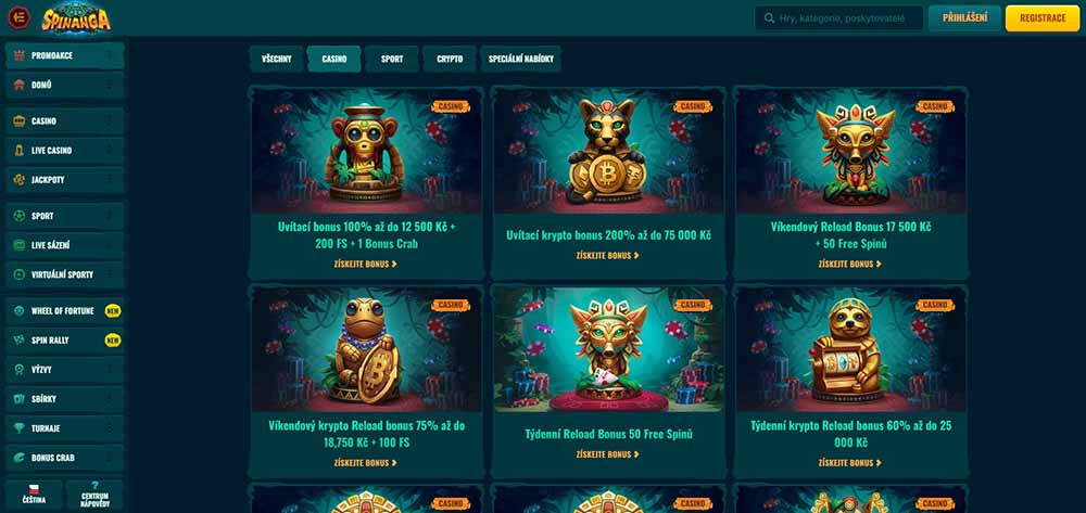 Spinanga free spins [září 2025]