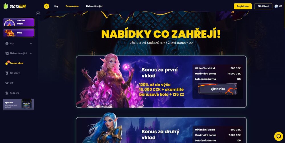 slotsgem promoakce v září s free spiny