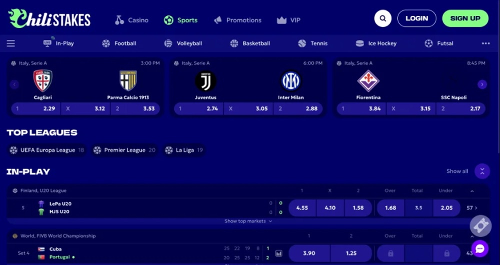 ChiliSTAKES sportsbook