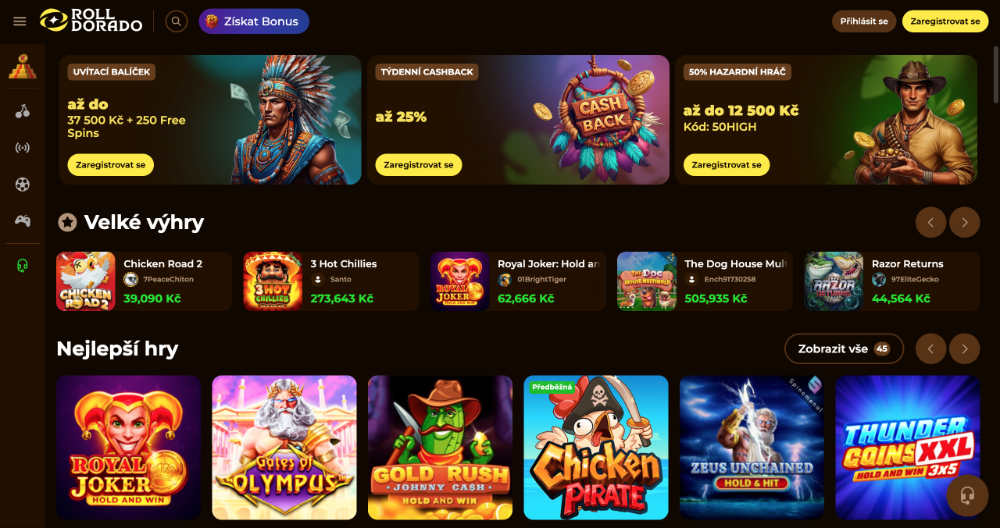 Rolldorado free spiny [Jak získat volná zatočení?]