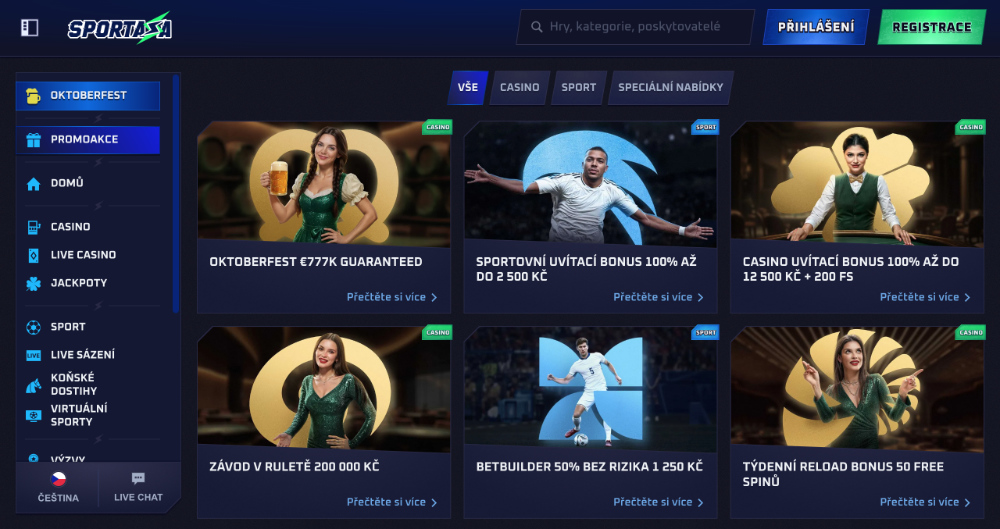 Jak získat bonusy v casinu Sportaza?