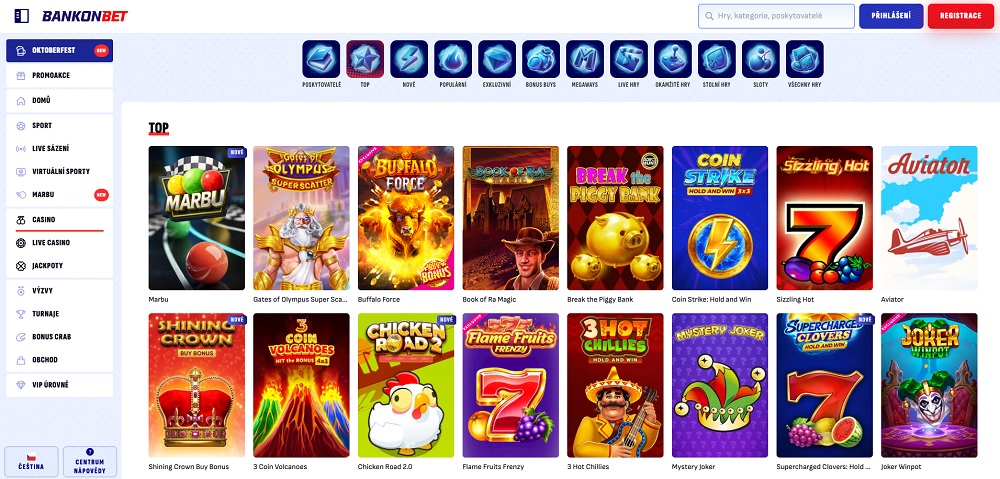 Bankonbet TOP 10 výherní automaty podzim 2025