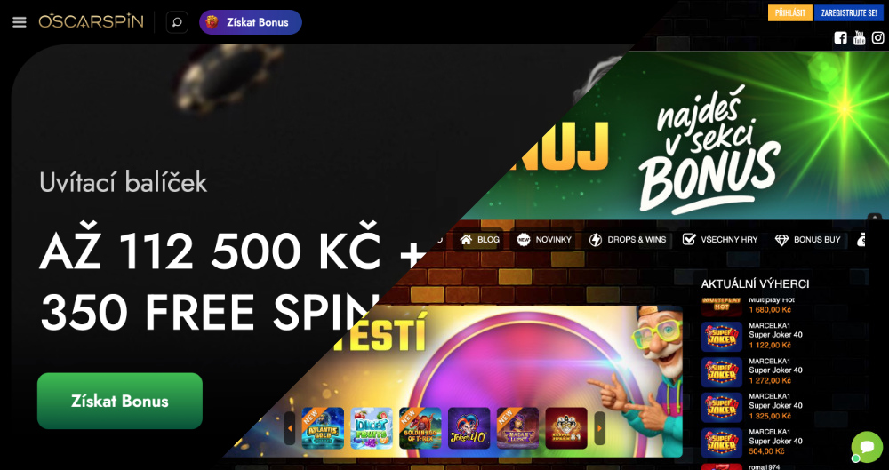 TOP 5 důvodů, proč je Oscarspin lepší volbou než Herna u Dědka