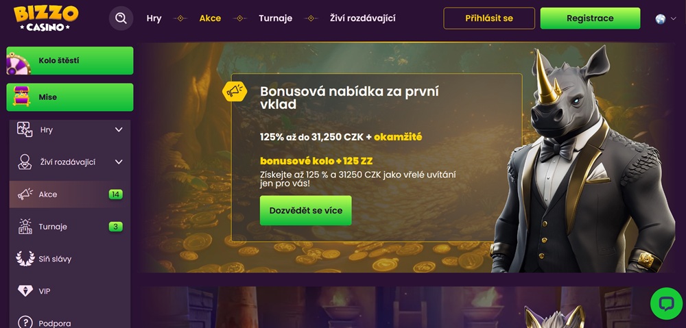 Bizzo Casino bonusy [září 2025]
