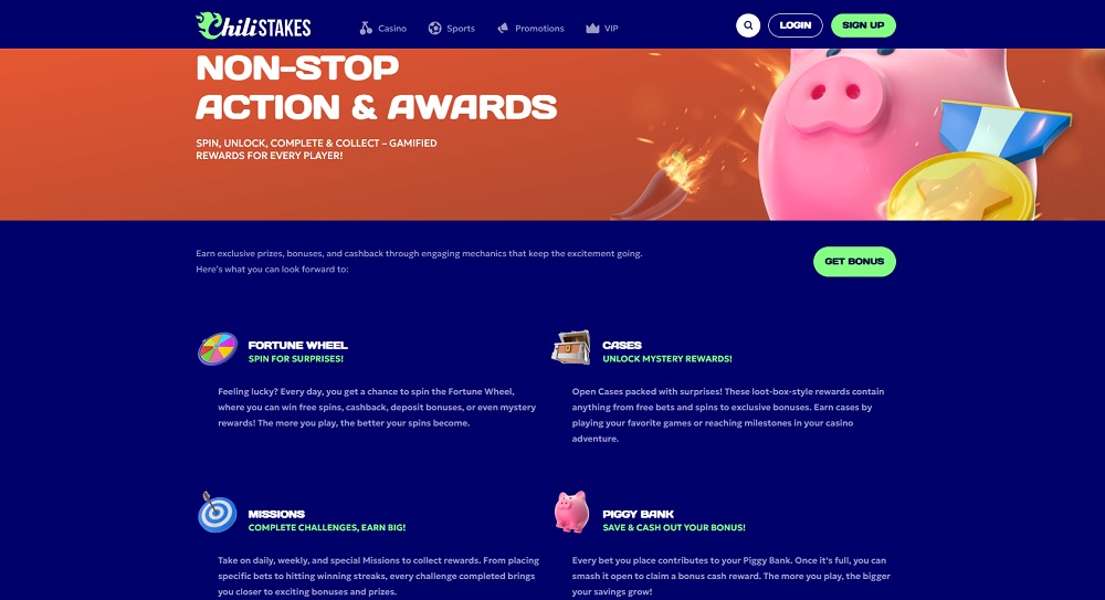 ChiliSTAKES free spins