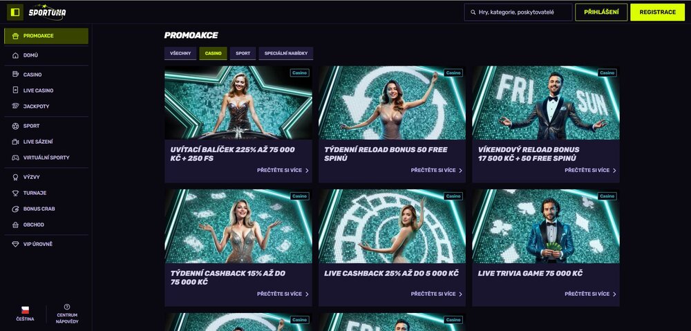 promoakce s free spiny v casinu sportuna