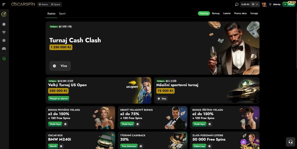 oscarspin promoakce září