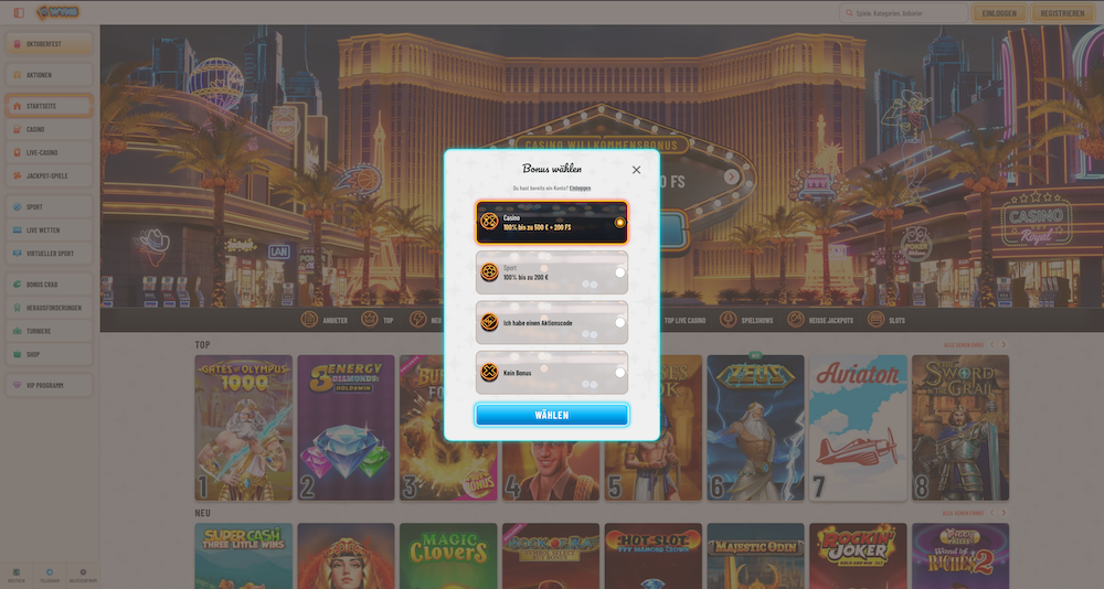 70631 Wyns Registrierung