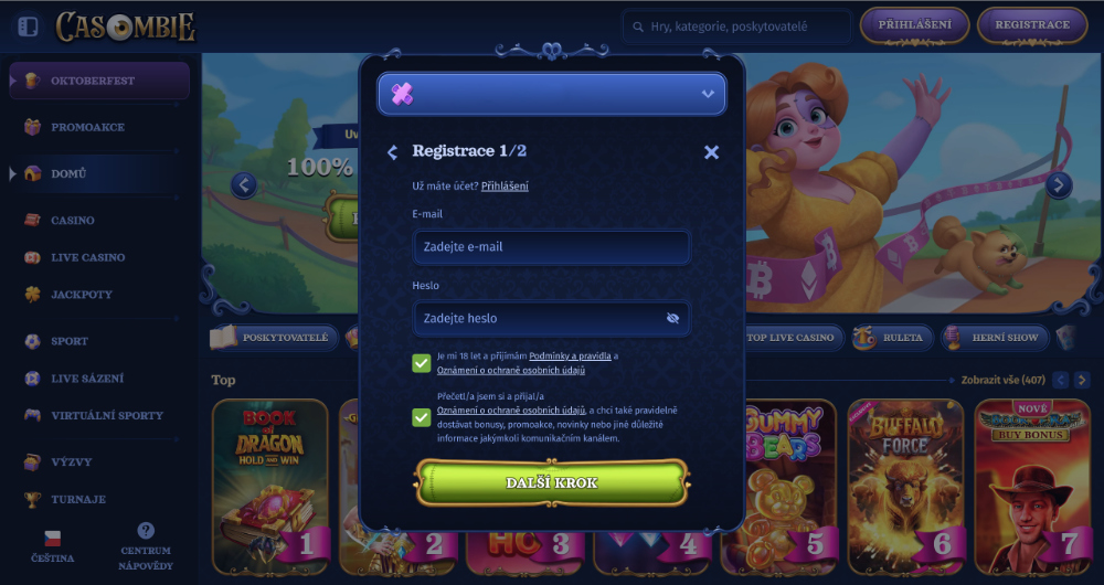 Casombie registration