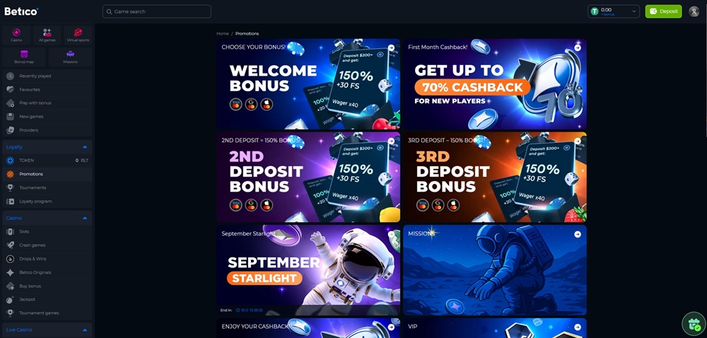 Betico no deposit bonus