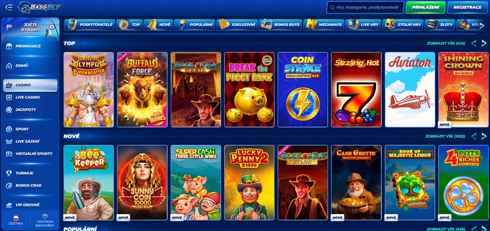 BassBet top 10 automaty podzim 2025