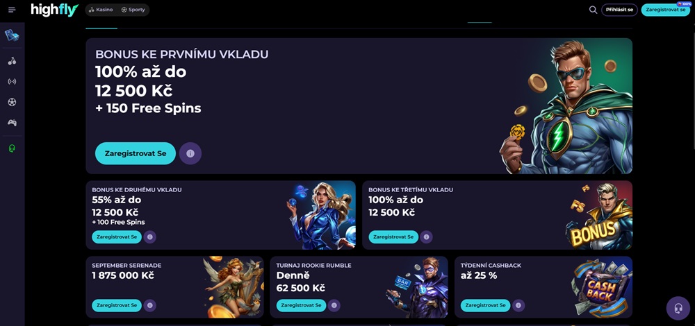 HighFlyBet free spiny září 2025