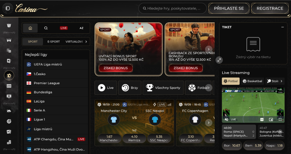 Sázková kancelář Casina