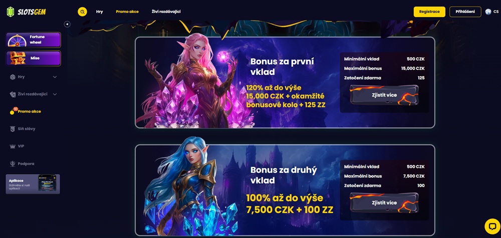 Slotsgem bonusy září 2025