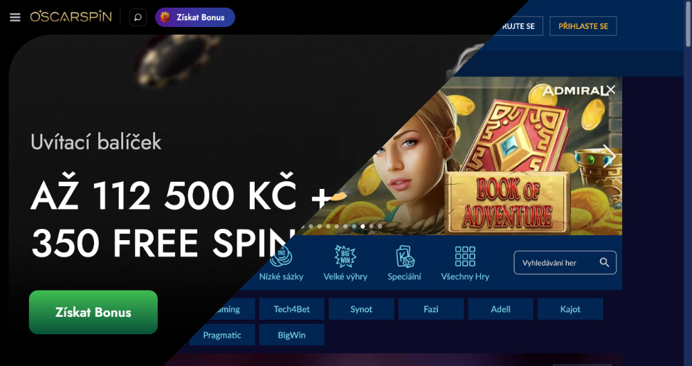 TOP 5 důvodů, proč je Oscarspin lepší volbou než Admiral