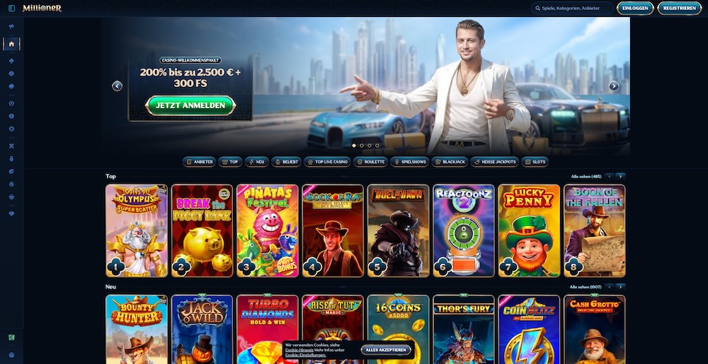 Millioner Casino Vorschau