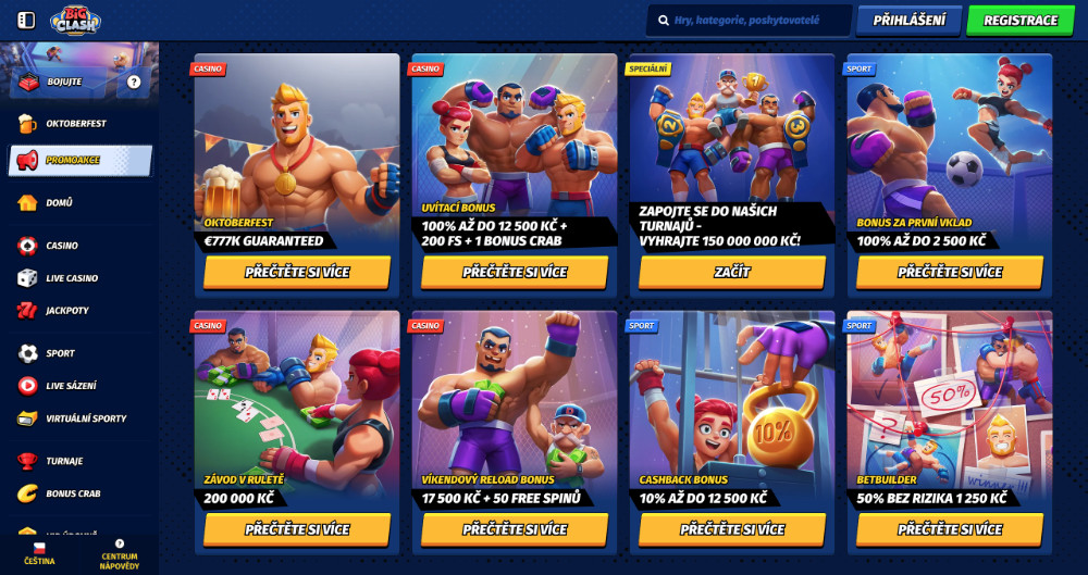 Jak získat bonusy v casinu BigClash?