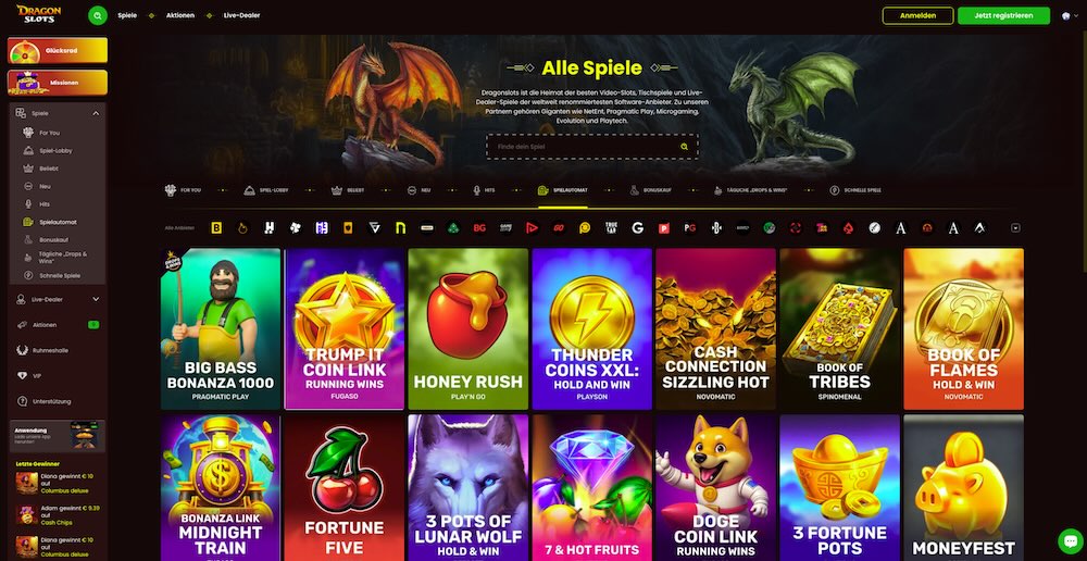 Dragon Slots Spielautomaten