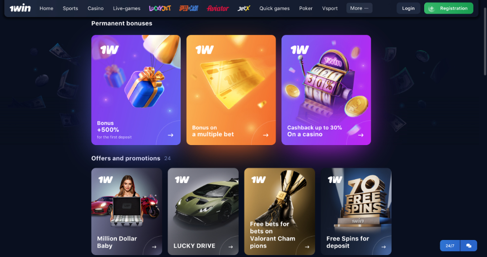 1win bonusy [Přehled TOP bonusů]