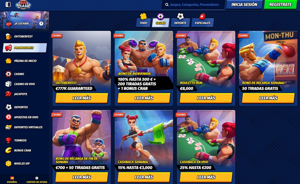 BigClash bono sin depósito