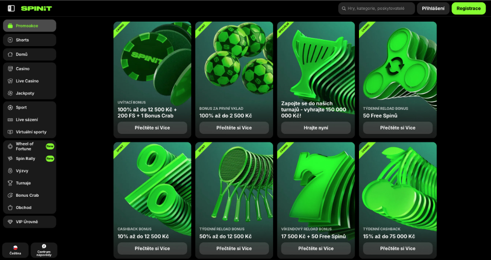 Spinit bonusy [říjen 2025]