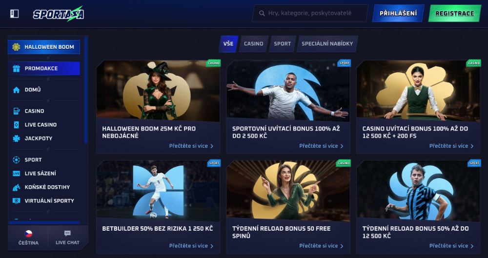 Sportaza bonusy [listopad 2025] úvodní
