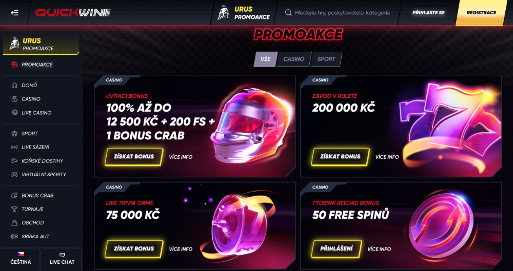 Immagine introduttiva del Casino QuickWin con bonus no deposit
