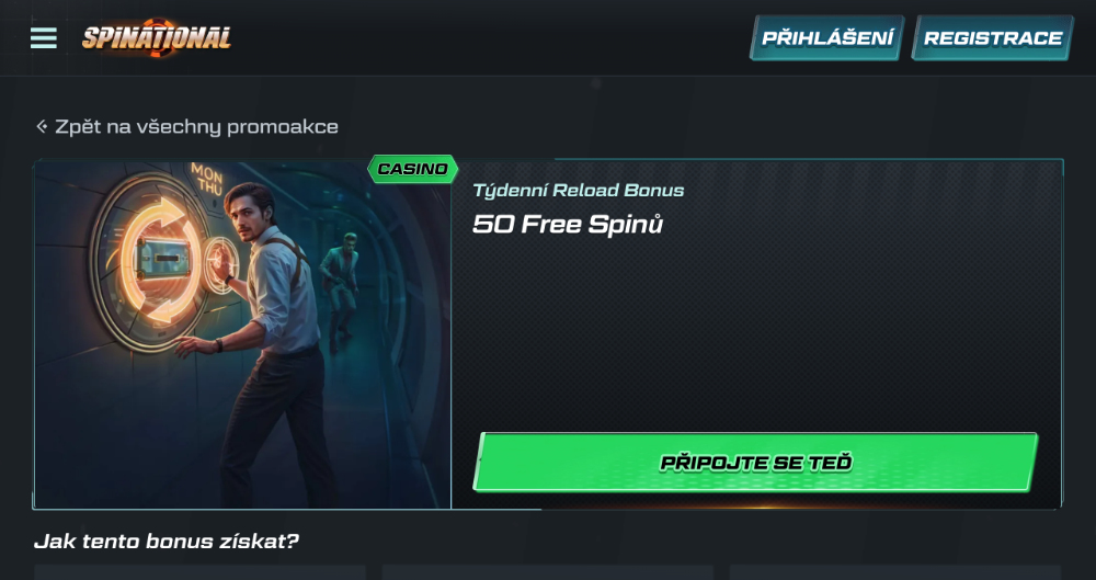 Spinational free spiny [Jak získat volná zatočení?]-úvodní