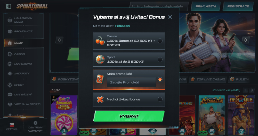 Spinational promo code_úvodní