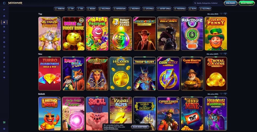 Millioner Spielautomaten