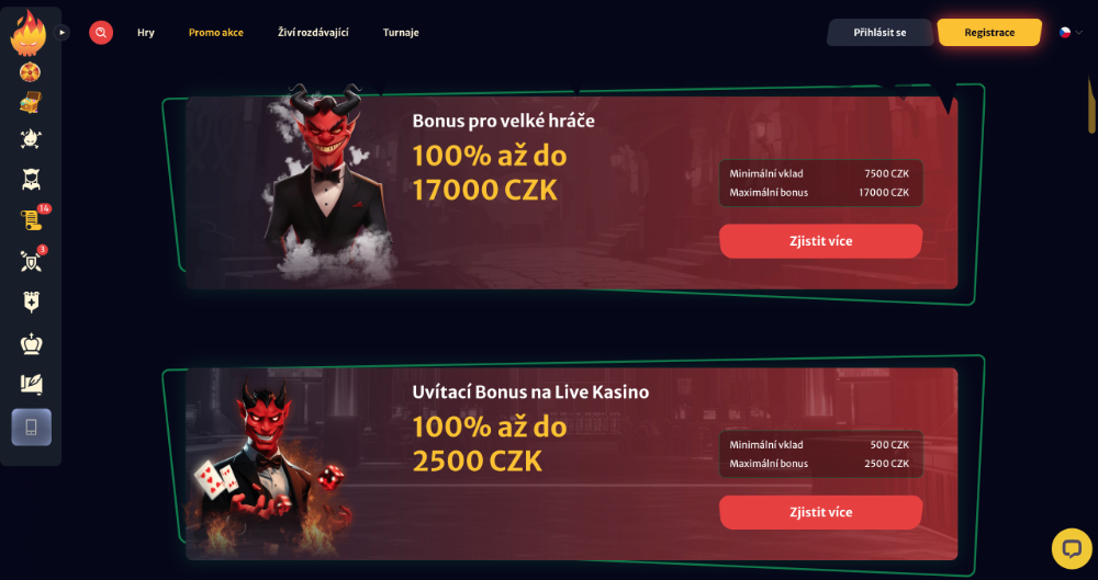 Říjnové bonusy v Hell Spin