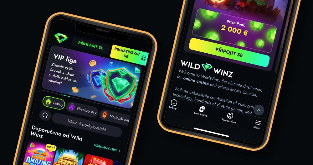 WildWinz aplikace [Jak stáhnout a nainstalovat?] úvodní