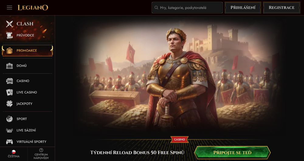 Legiano free spins [říjen 2025]