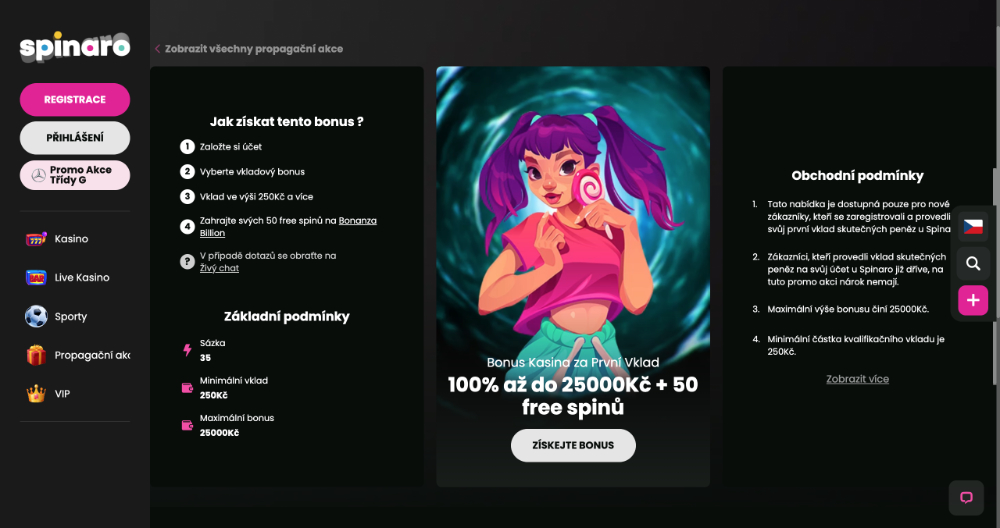 Spinaro free spins [How to get free spins?] intro