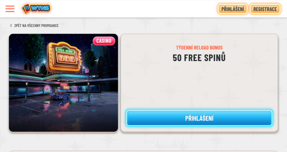 Wyns free spins [říjen 2025]