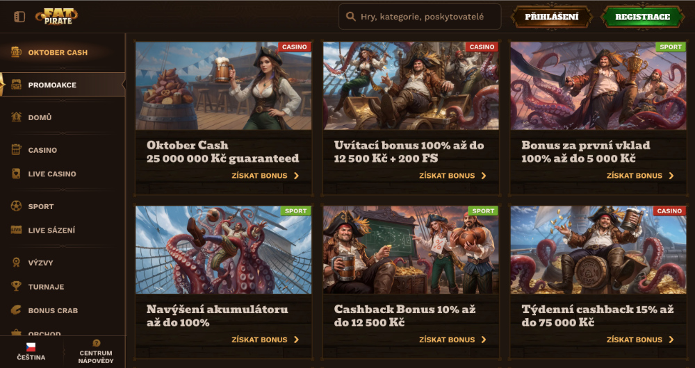 FatPirate bonusy [říjen 2025]