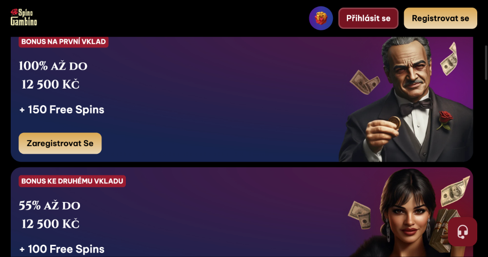 Spinogambino free spins [říjen 2025] 