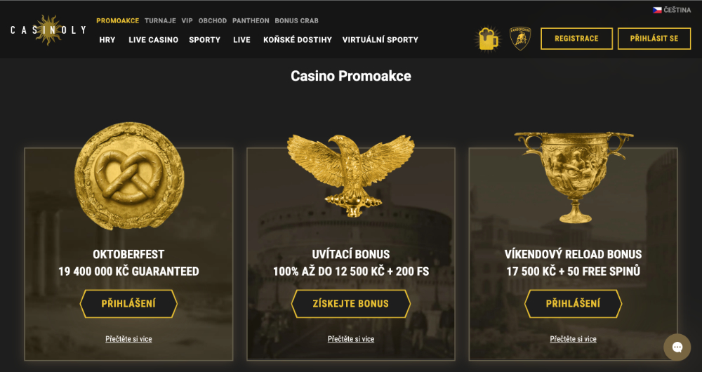Casinoly bonusy [říjen 2025]